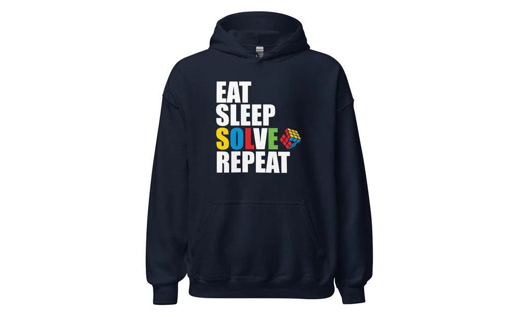 Eat, Sleep, Solve, Repeat - Rubik's Cube Hoodie - Image 2