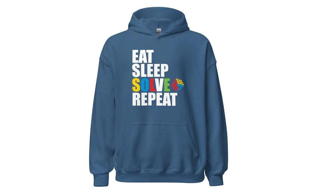 Eat, Sleep, Solve, Repeat - Rubik's Cube Hoodie - Image 5