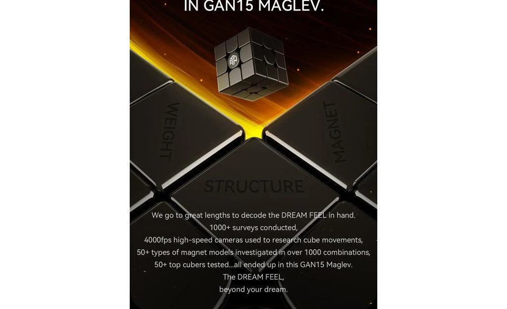 GAN 15 3x3 - 10th Anniversary Edition (Magnetic, MagLev, UV Coated) - Image 11