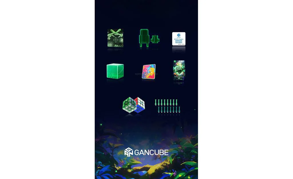 GAN 15 3x3 Emerald (Magnetic, MagLev, Core Magnets, UV Coated) - Limited Edition - Image 12
