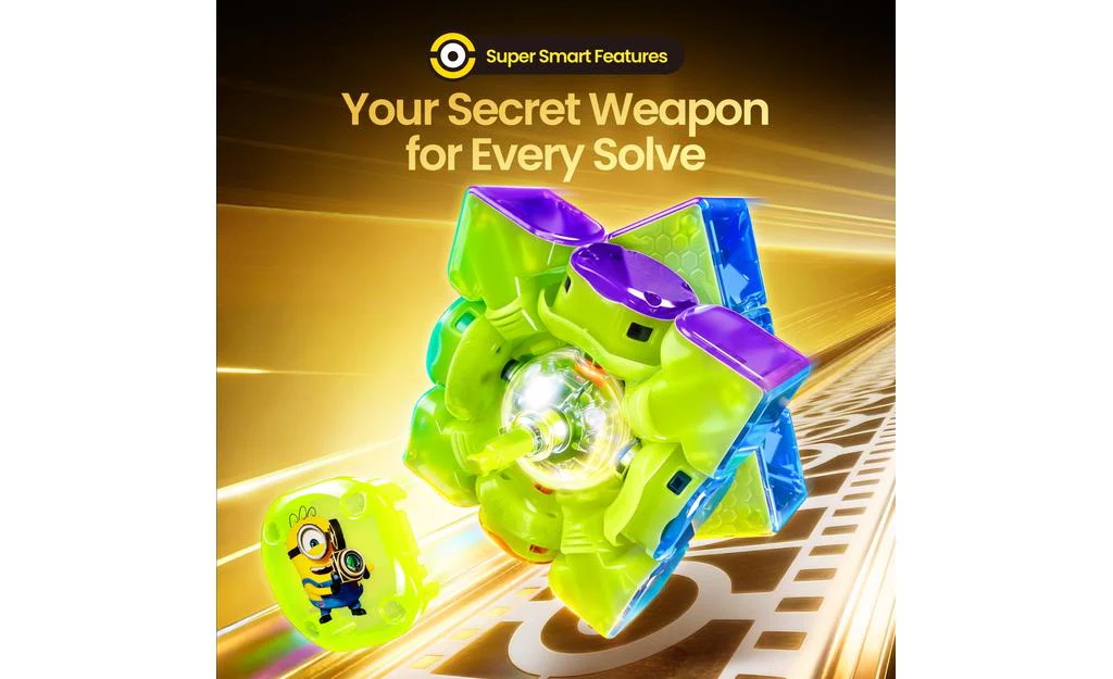 GAN 16 ui 3x3 Max (Magnetic, MagLev, Core Magnets, UV Coated) - Minions Edition, Bluetooth Smart Cube - Image 10