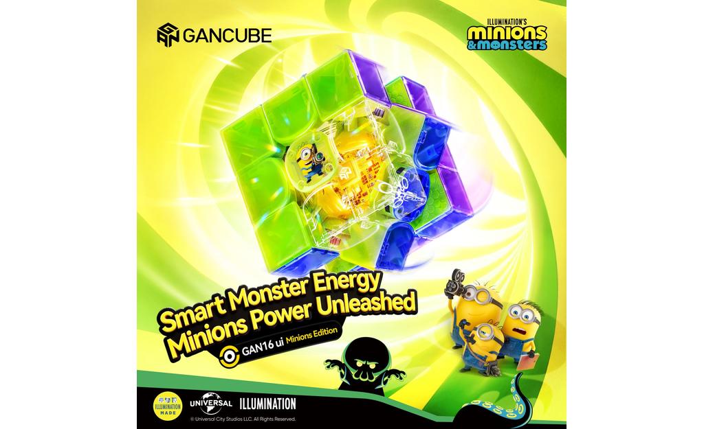 GAN 16 ui 3x3 Max (Magnetic, MagLev, Core Magnets, UV Coated) - Minions Edition, Bluetooth Smart Cube - Image 3