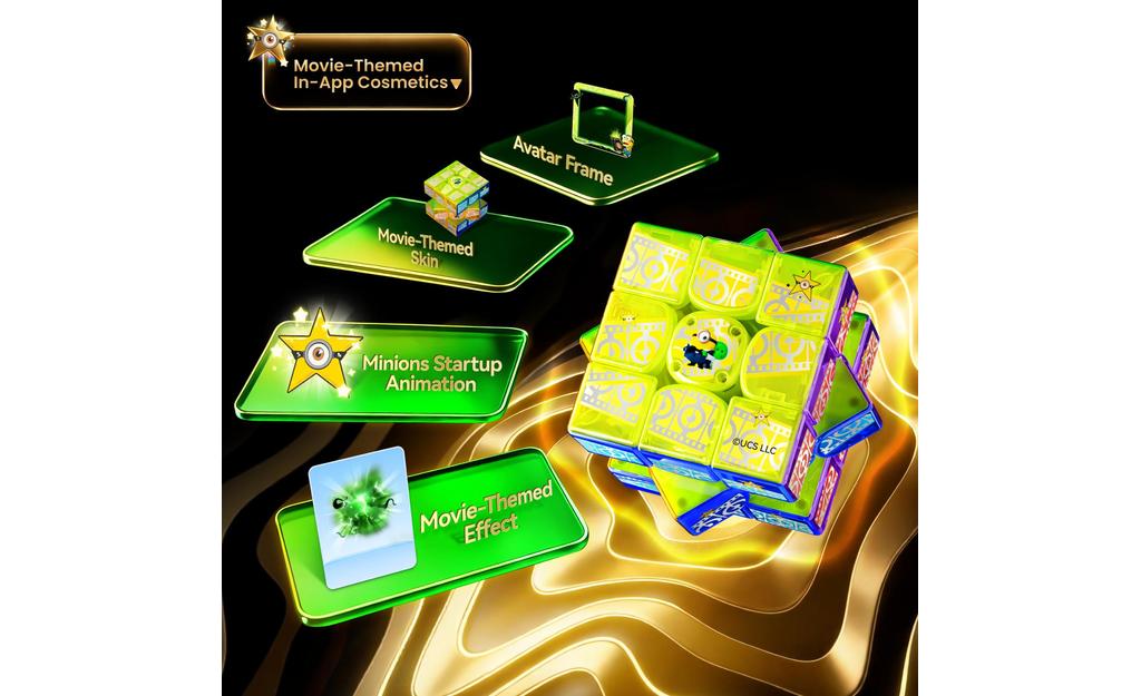 GAN 16 ui 3x3 Max (Magnetic, MagLev, Core Magnets, UV Coated) - Minions Edition, Bluetooth Smart Cube - Image 9