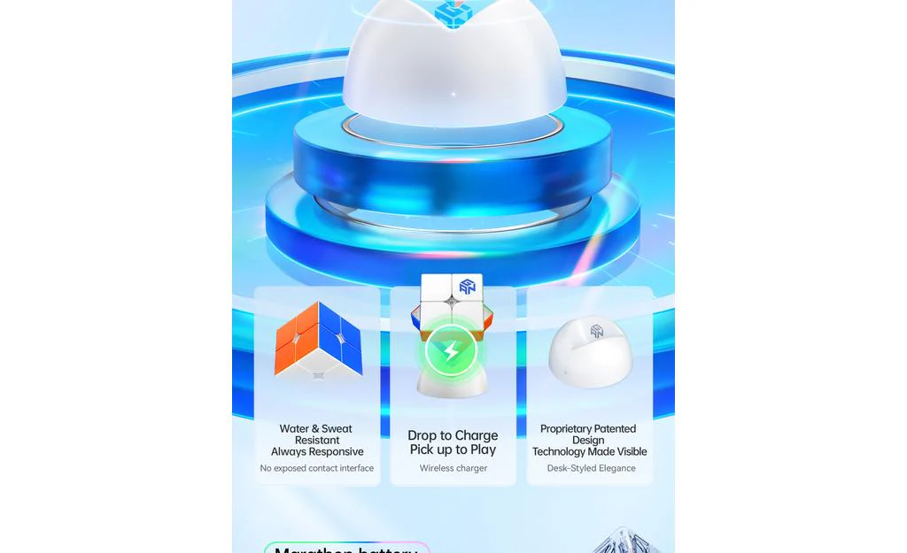 GAN 251 UI 2x2 (Magnetic, Ball-Core, UV Coated) - Bluetooth Smart Cube - Image 12