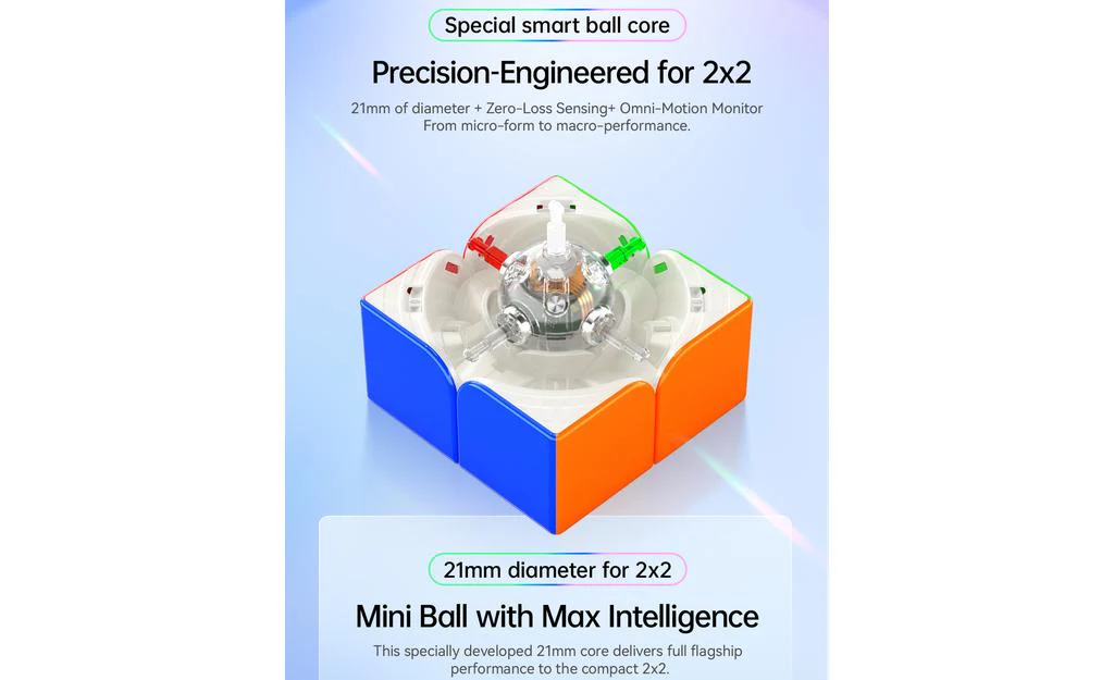 GAN 251 UI 2x2 (Magnetic, Ball-Core, UV Coated) - Bluetooth Smart Cube - Image 14