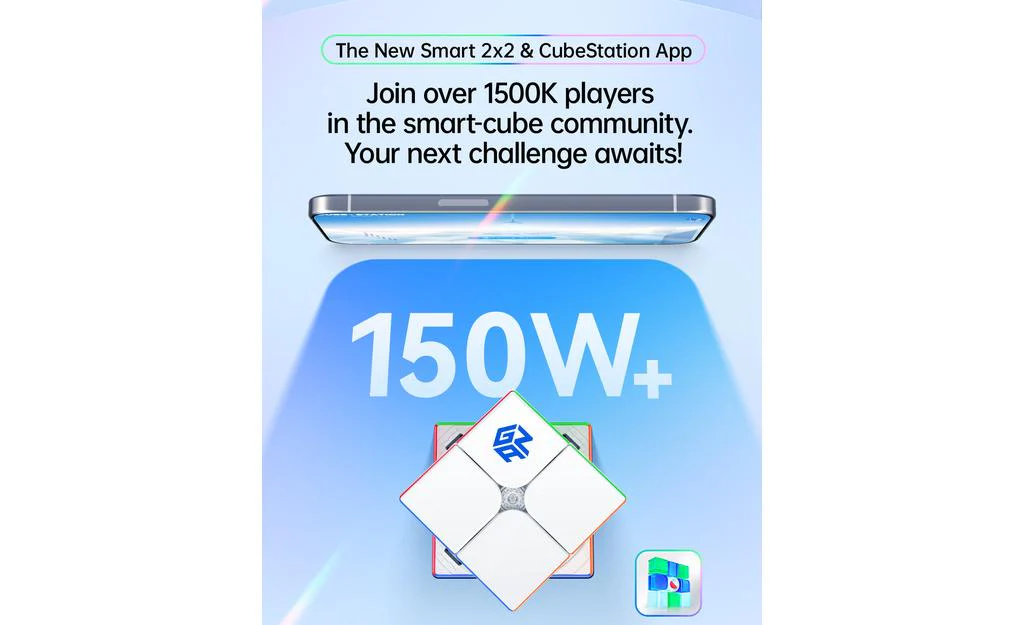 GAN 251 UI 2x2 (Magnetic, Ball-Core, UV Coated) - Bluetooth Smart Cube - Image 24