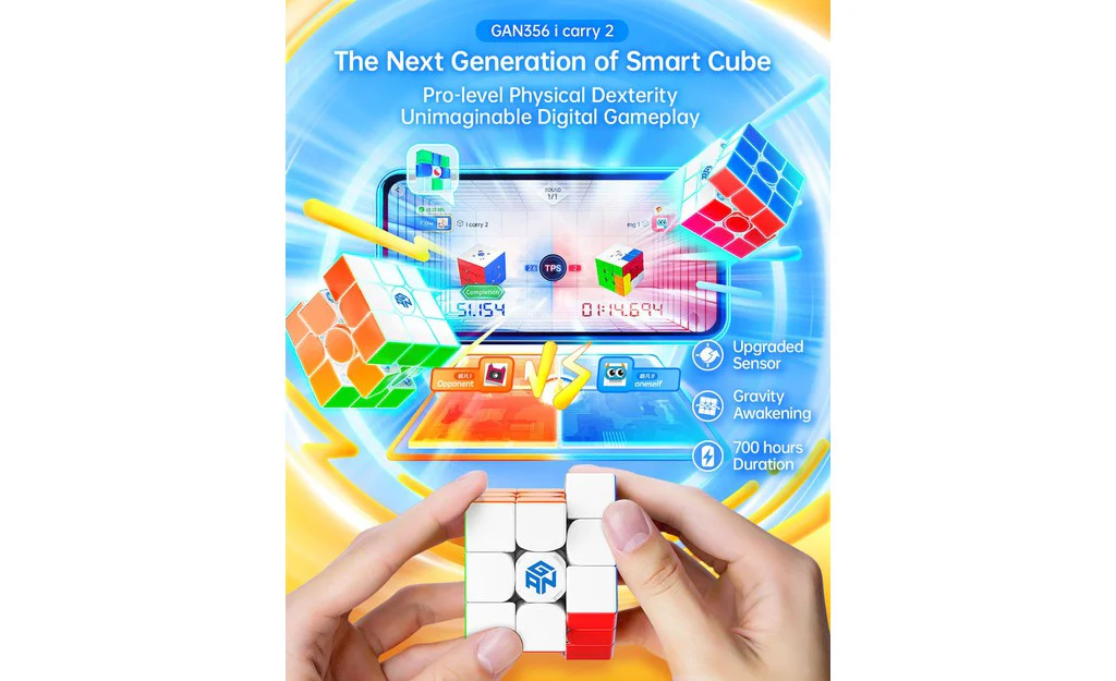 GAN 356 i Carry 2 3x3 Bluetooth Smart Cube (Magnetic, UV Coated) - Image 10
