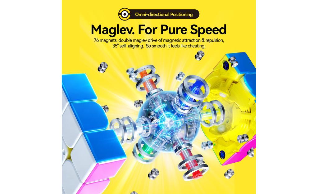 GAN i4 3x3 (Magnetic, MagLev, Ball-Core) - Minions Edition, Bluetooth Smart Cube - Image 12
