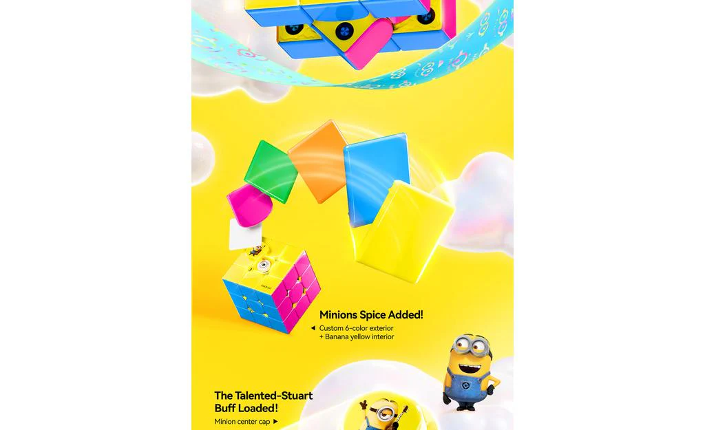GAN V100 3x3 (Magnetic, MagLev, Core Magnets, UV Coated) - Minions Edition - Image 14