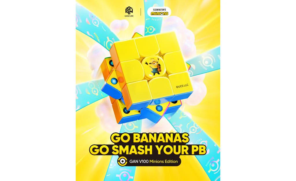 GAN V100 3x3 (Magnetic, MagLev, Core Magnets, UV Coated) - Minions Edition - Image 4
