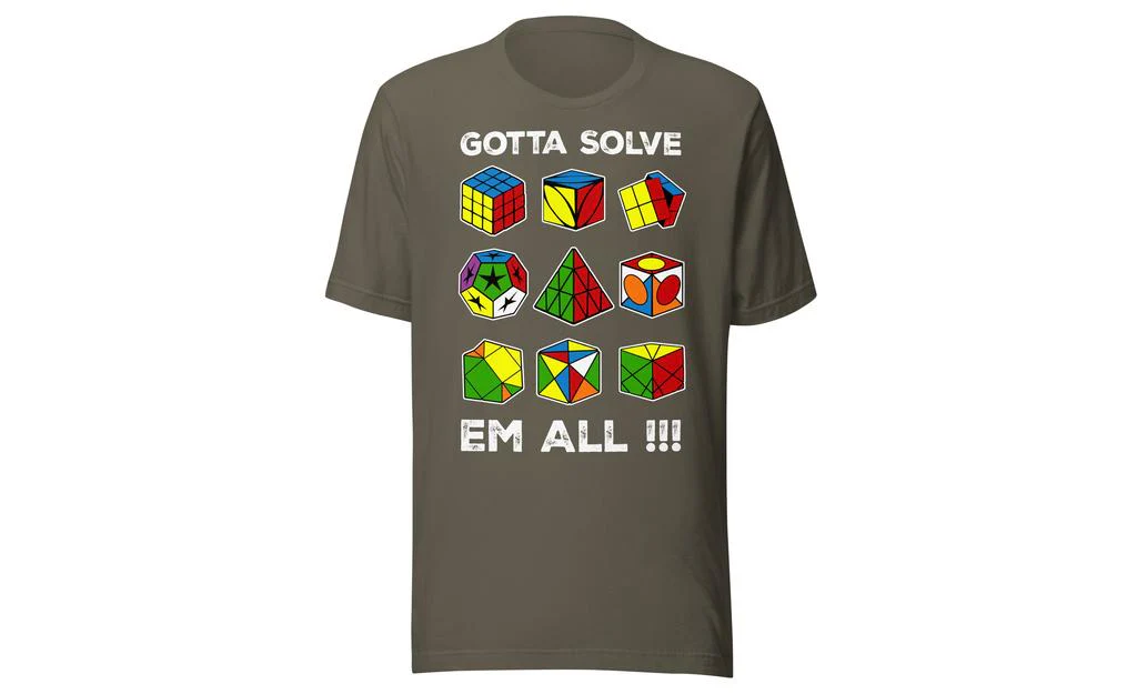 Gotta Solve Em All - Rubik's Cube Shirt - Image 12