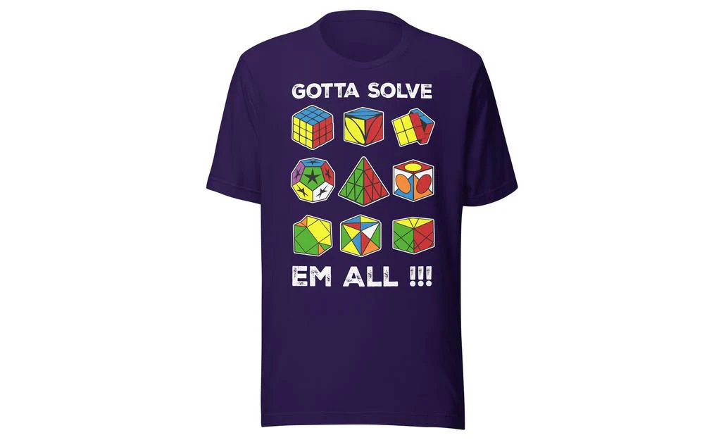 Gotta Solve Em All - Rubik's Cube Shirt - Image 3
