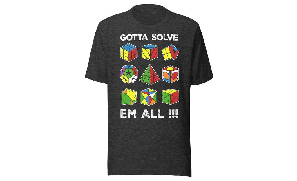 Gotta Solve Em All - Rubik's Cube Shirt - Image 8