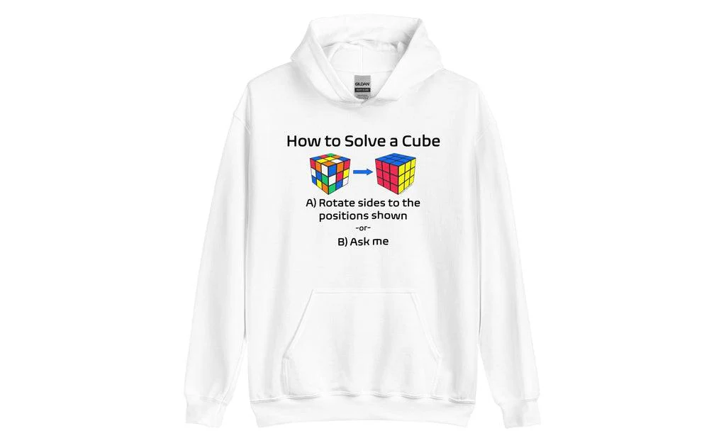 How to Solve a Rubik's Cube Hoodie (Light)