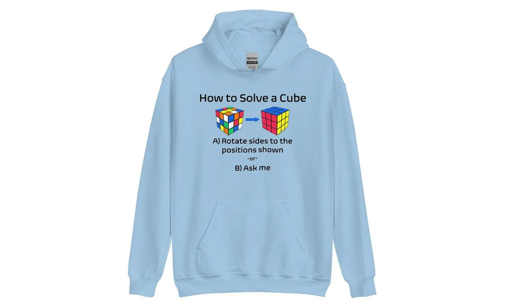How to Solve a Rubik's Cube Hoodie (Light) - Image 2