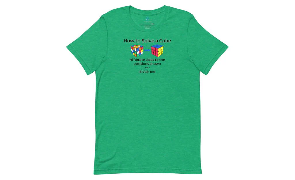 How to Solve a Rubik's Cube Shirt (Light) - Image 2