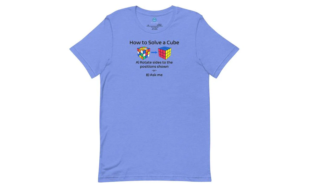 How to Solve a Rubik's Cube Shirt (Light) - Image 3