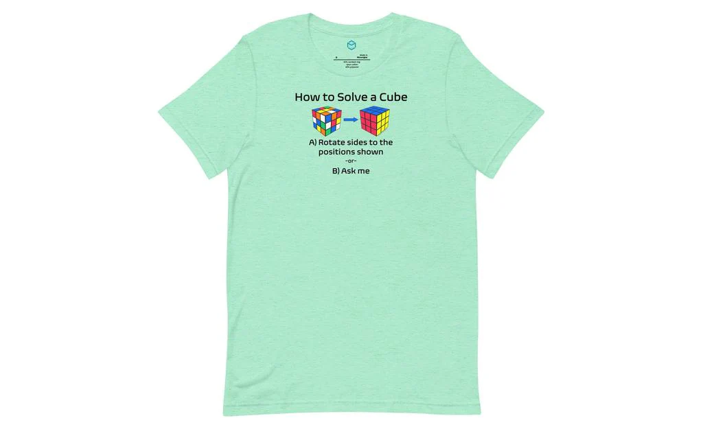 How to Solve a Rubik's Cube Shirt (Light) - Image 7
