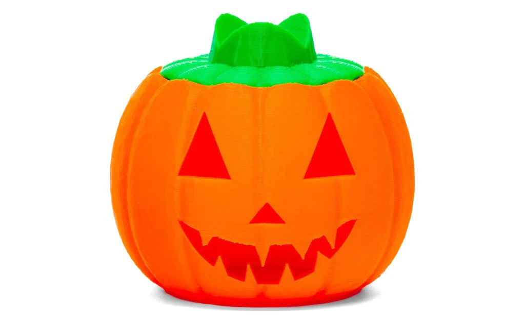 Jack O' Lantern Rubik's Cube Display Stand + Light - Image 3