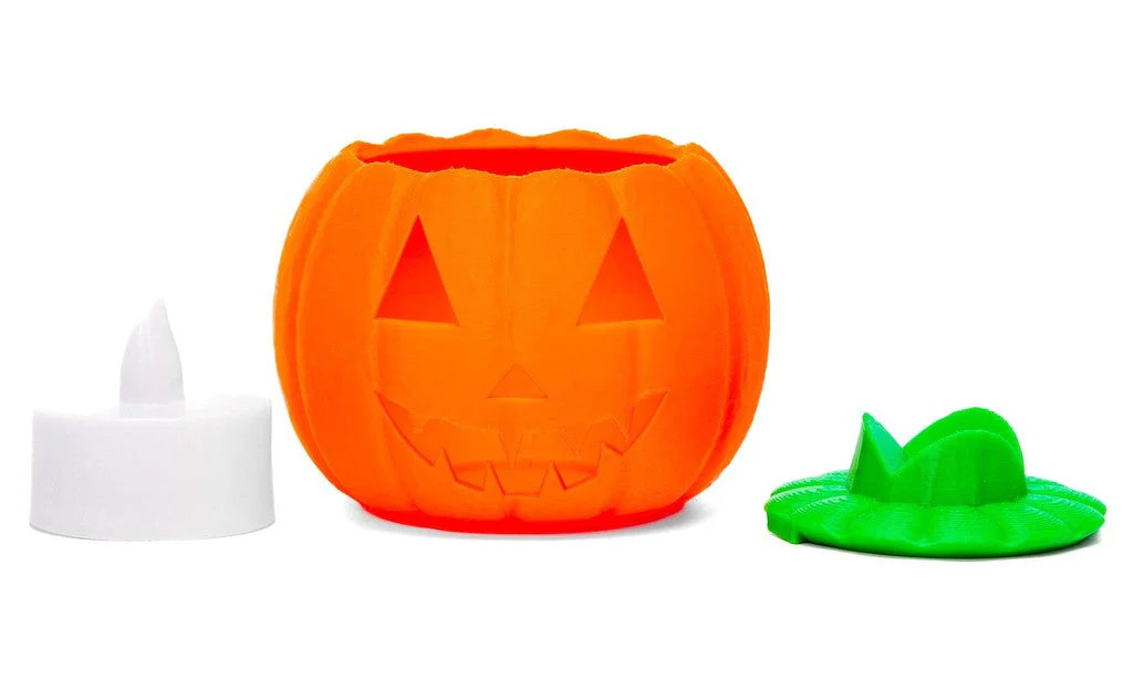 Jack O' Lantern Rubik's Cube Display Stand + Light - Image 4