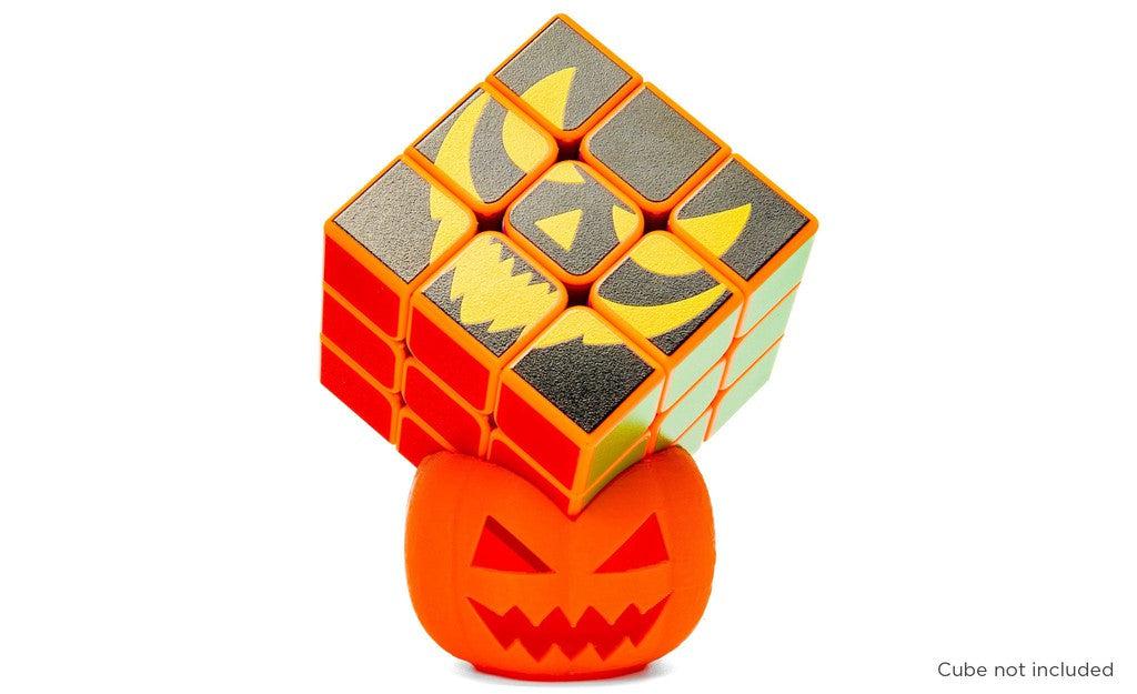 Jack O' Lantern Rubik's Cube Display Stand - Mini
