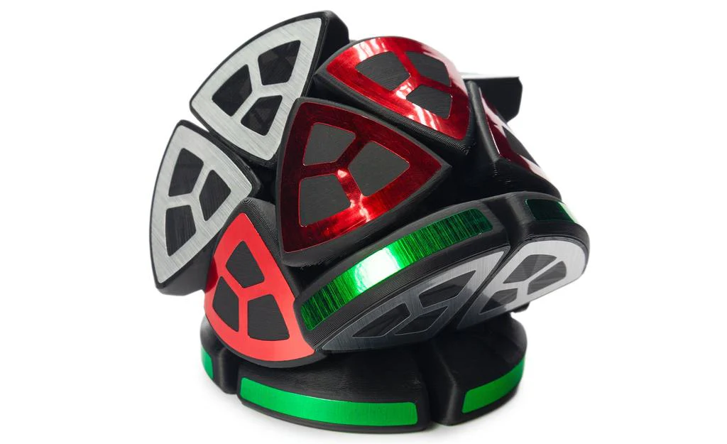 Junior Megaminx Barrel - Gold/Green/Red/Silver - Image 3