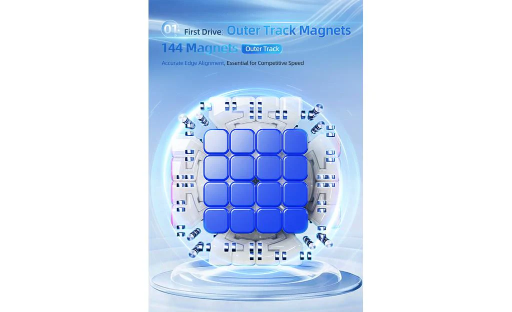 MoYu AoShi 6x6 V4 Triple-Track (Magnetic, Ball-Core, UV Coated) - Image 13