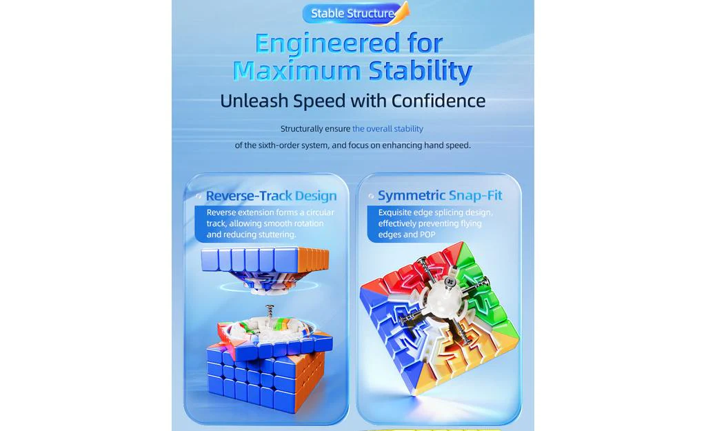 MoYu AoShi 6x6 V4 Triple-Track (Magnetic, Ball-Core, UV Coated) - Image 18