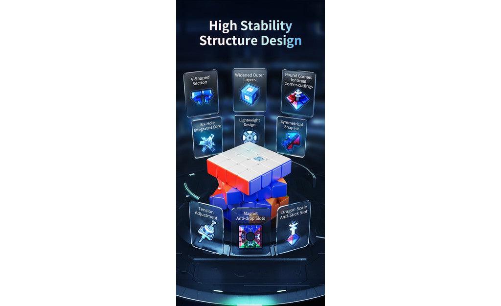 MoYu AoSu 4x4 V7 Double-Track (Magnetic, Ball-Core, UV Coated) - Image 8