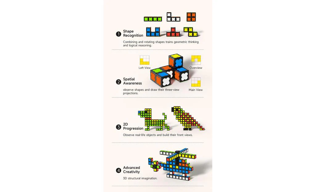 MoYu Building Blocks (Magnetic, Glow in the Dark) - 64 Blocks - Image 14