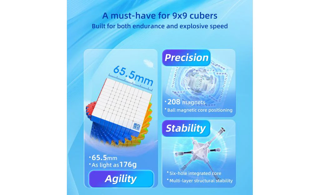 MoYu MeiLong 9x9 V3 (Magnetic, Ball-Core) - Image 8