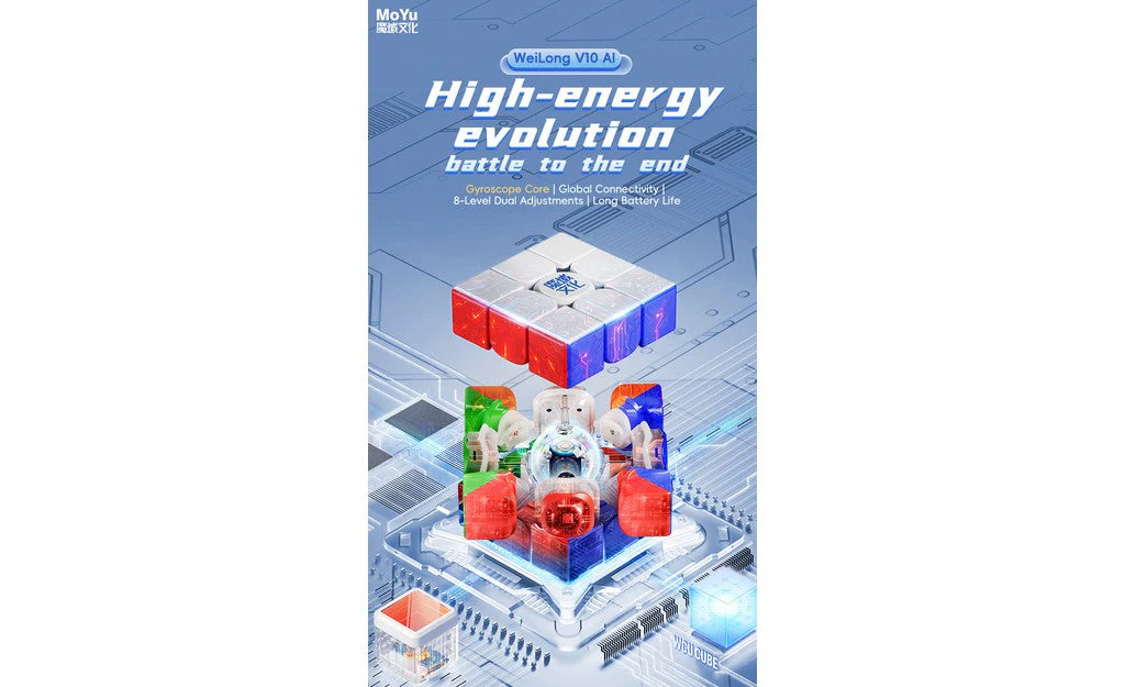 MoYu WeiLong AI 3x3 V10 (Magnetic, MagLev, Ball-Core, UV Coated) - Bluetooth Smart Cube - Image 8