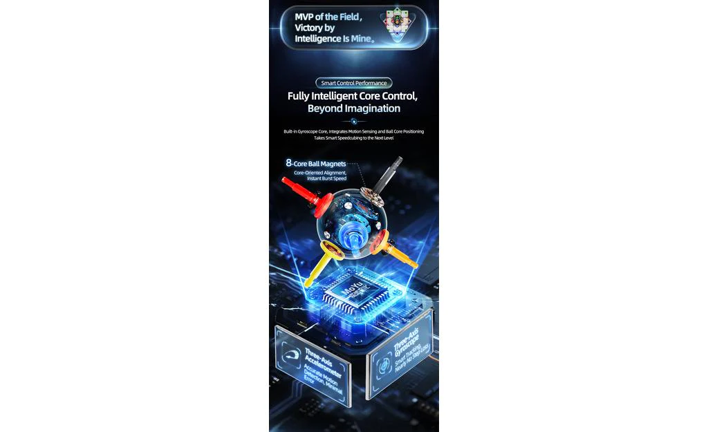 MoYu WeiLong AI 3x3 V11 (Magnetic, MagLev, Ball-Core, UV Coated) - Image 10