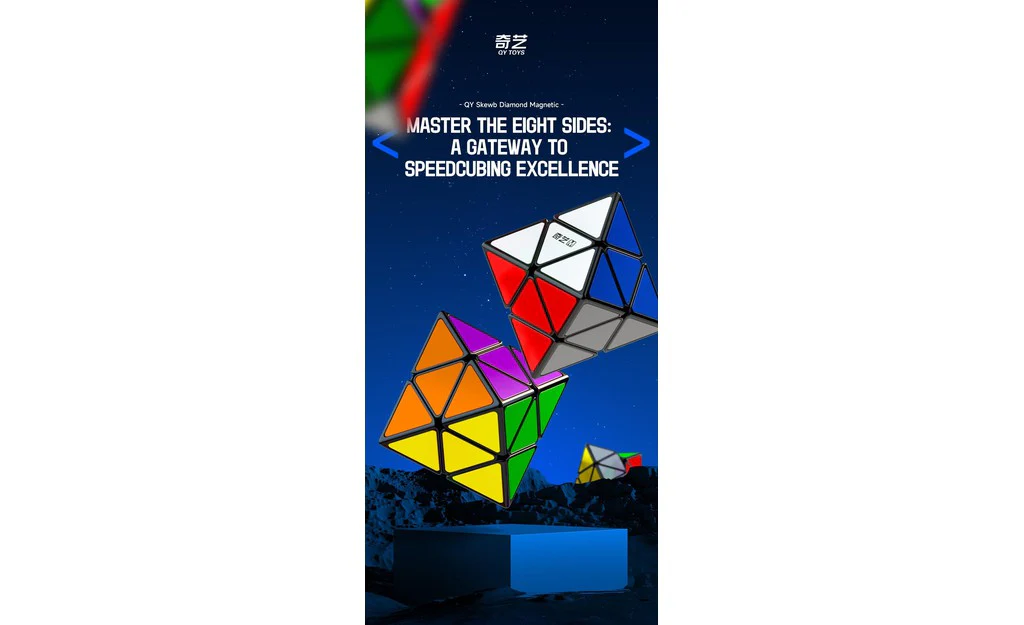 QiYi 2x2 FTO Skewb Diamond (Magnetic, Tiled) - Image 5