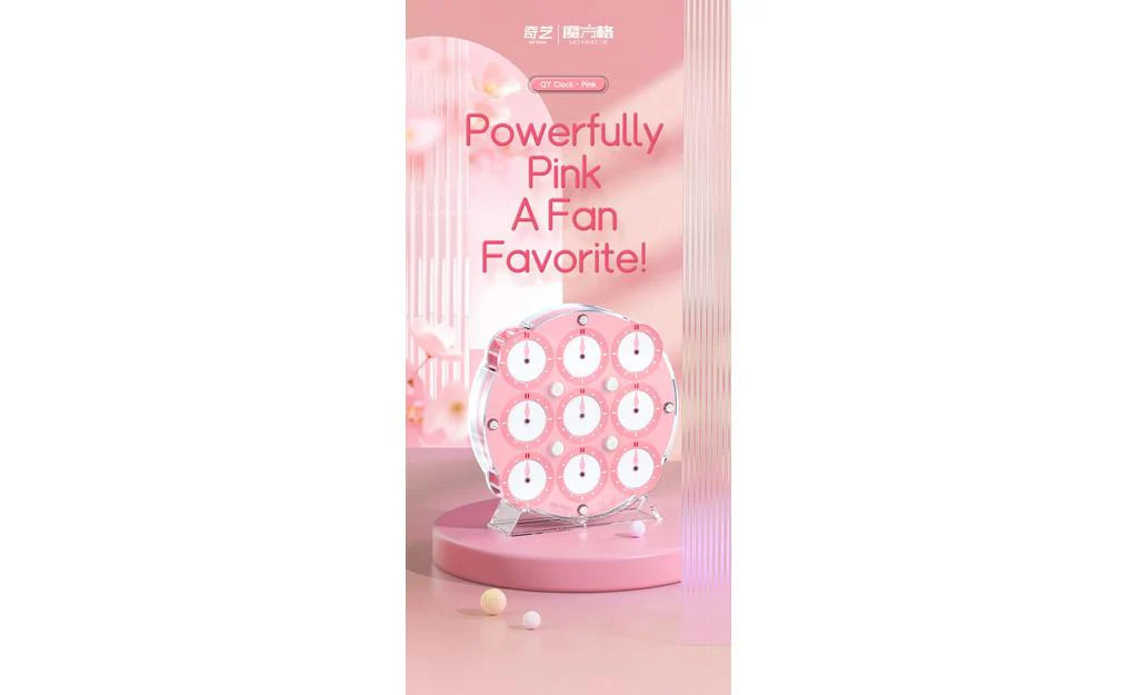 QiYi Clock (Magnetic) - Pink - Image 4