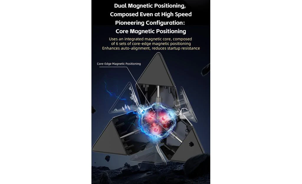 QiYi M Pro Pyraminx Pioneer (Magnetic, MagLev, Core Magnets, UV Coated) - Image 14