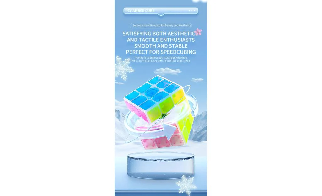 QiYi Pyraminx Duo (Tiled) - Icy Amber - Image 13