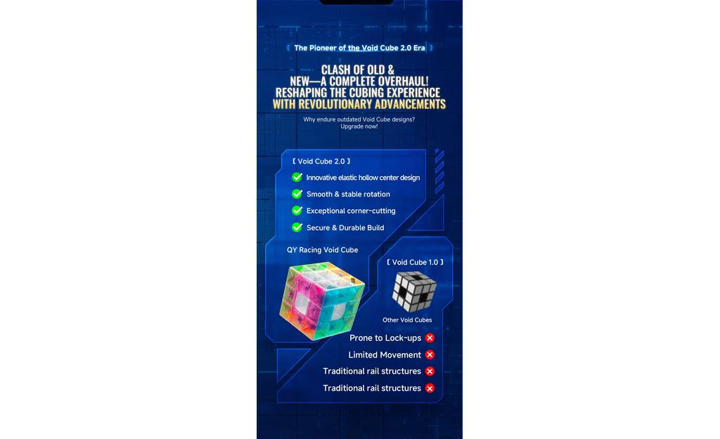 QiYi Racing Void Cube (Magnetic, UV Coated) - Limited Edition - Image 3