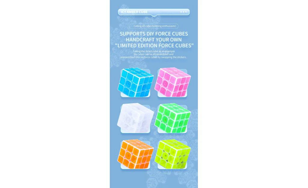 QiYi Windmill Cube (Tiled) - Icy Amber - Image 11