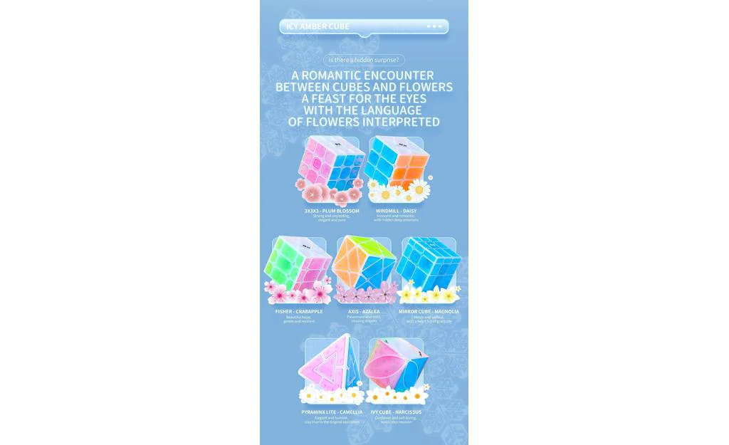 QiYi Windmill Cube (Tiled) - Icy Amber - Image 8