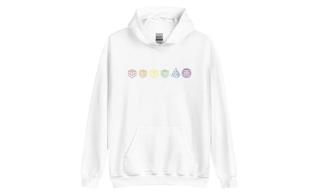 Rainbow Cube Lineup - Rubik's Cube Hoodie