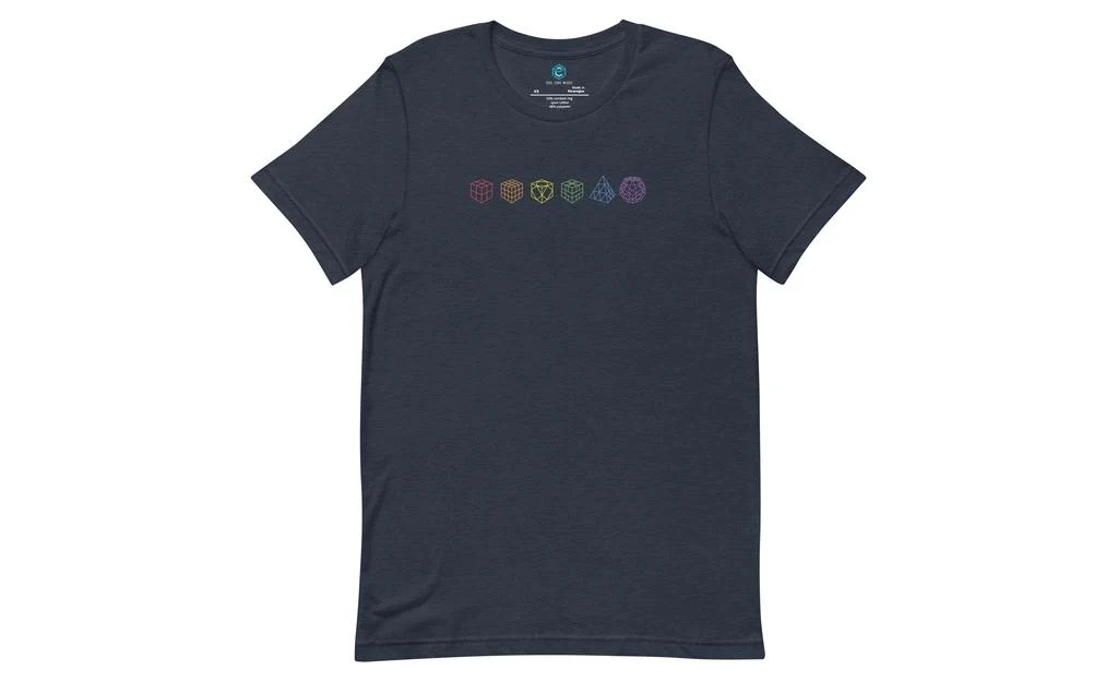 Rainbow Cube Lineup - Rubik's Cube Shirt