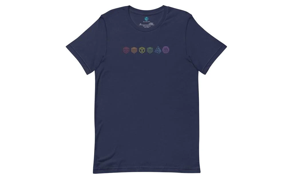 Rainbow Cube Lineup - Rubik's Cube Shirt - Image 4