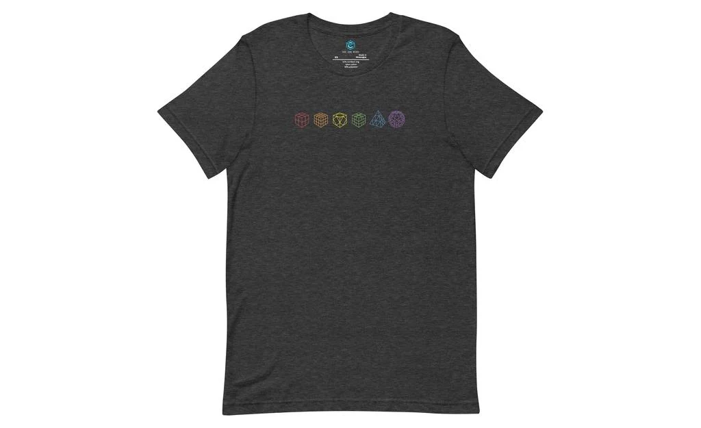 Rainbow Cube Lineup - Rubik's Cube Shirt - Image 7