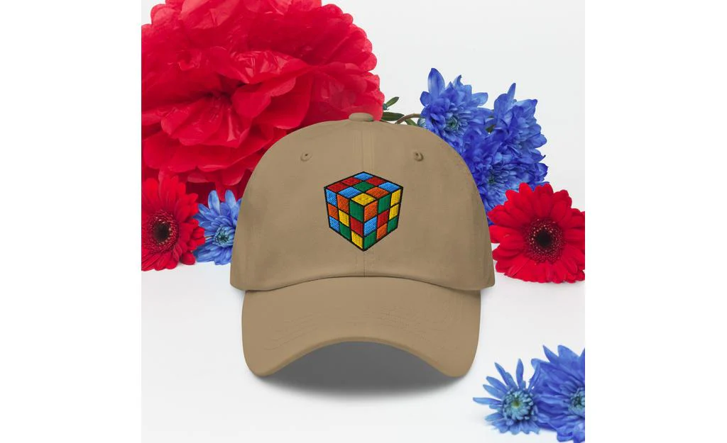 Rubik's Cube Embroidered Baseball Cap Hat - Image 39