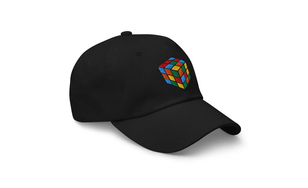 Rubik's Cube Embroidered Baseball Cap Hat - Image 4