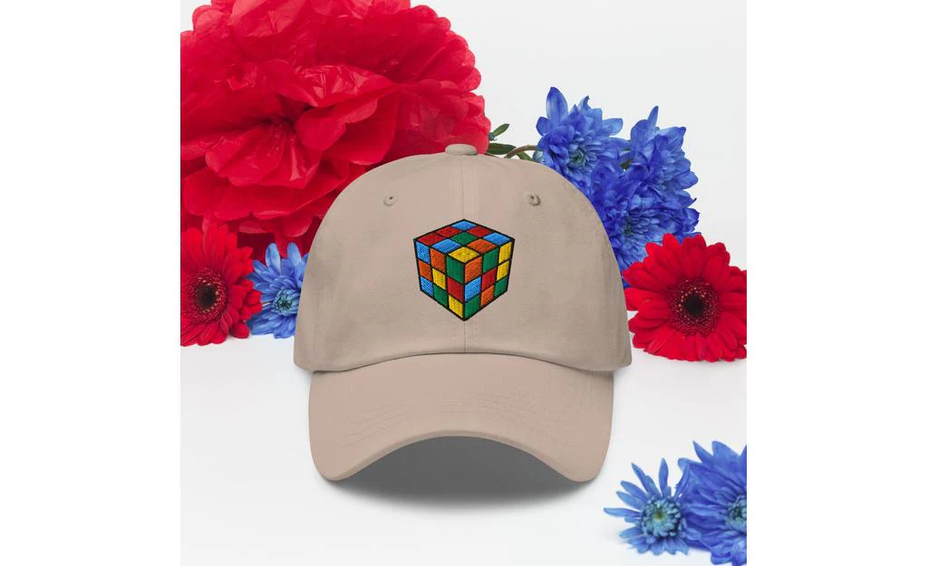 Rubik's Cube Embroidered Baseball Cap Hat - Image 41