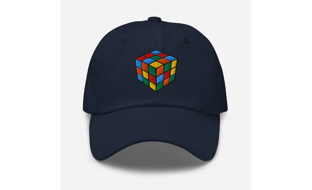 Rubik's Cube Embroidered Baseball Cap Hat - Image 44