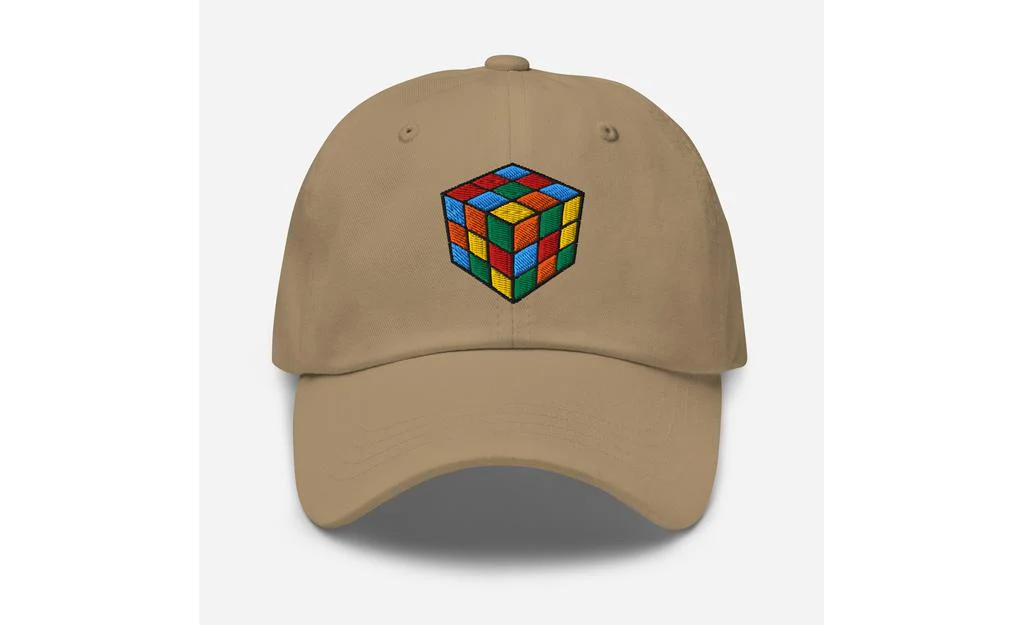 Rubik's Cube Embroidered Baseball Cap Hat - Image 45