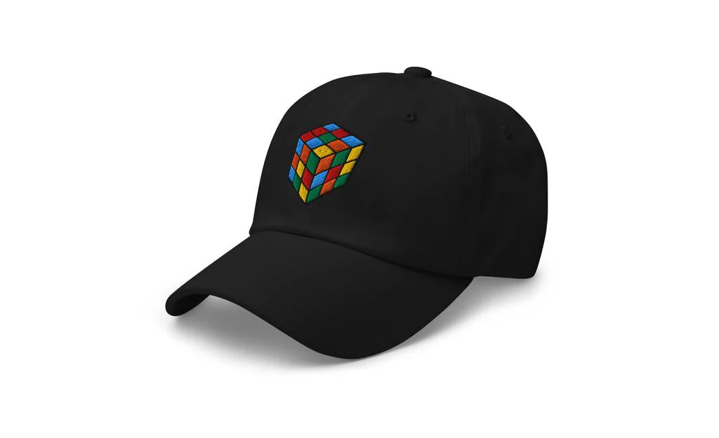 Rubik's Cube Embroidered Baseball Cap Hat - Image 6